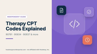 Common Therapy CPT Codes Explained for Headway Providers