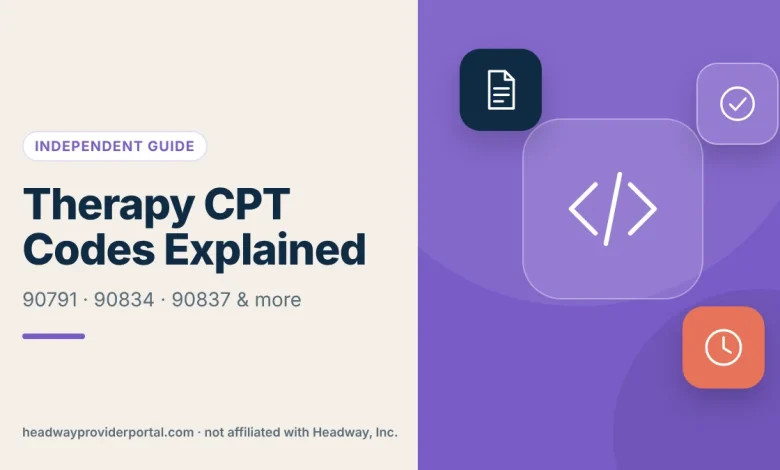 Common Therapy CPT Codes Explained for Headway Providers