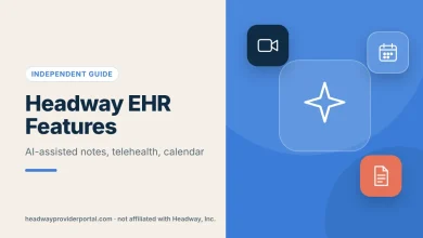 Headway EHR Features: AI-Assisted Notes, Telehealth and Calendar