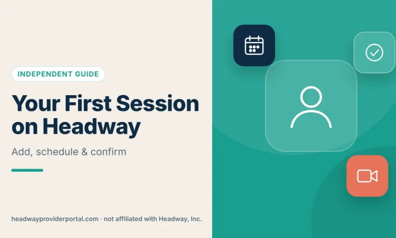 How to Schedule and Confirm Your First Session on Headway